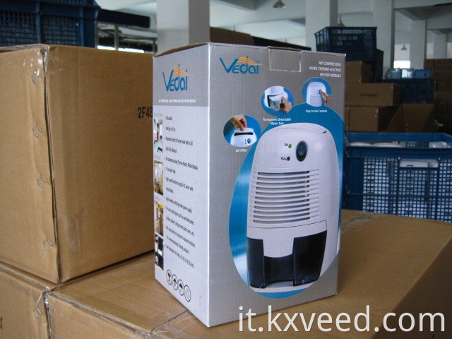 Mini deumidificatore asciugatura dell'aria deumidificatore con serbatoio d'acqua da 500 ml